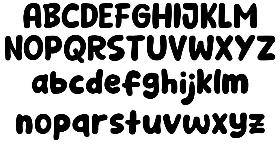 There Comic font specimens