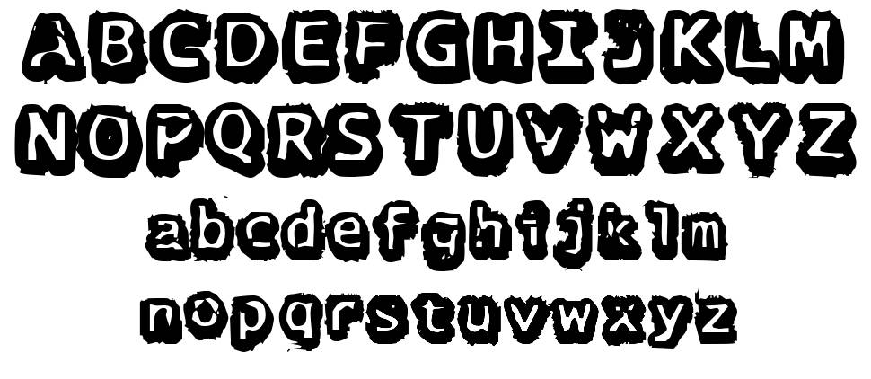 There Goes the Neighborhood font specimens