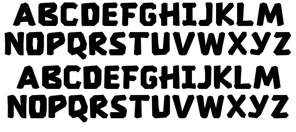 Therestone font Specimens