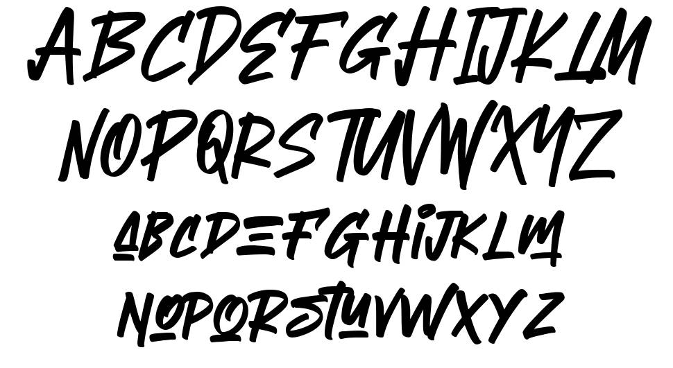 Therhog font Örnekler