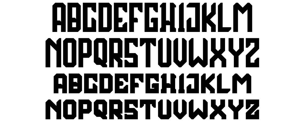Theroar font specimens