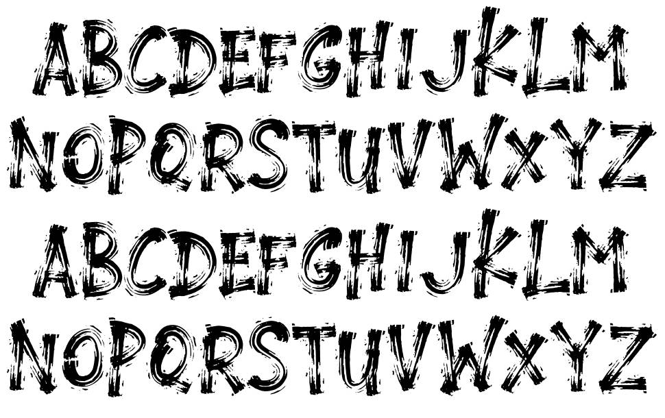 Therock font specimens