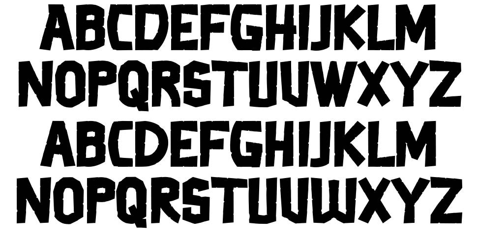 Thertole font specimens