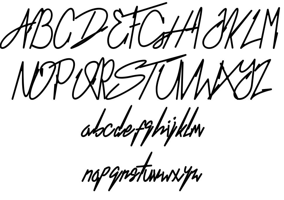 Thescound font specimens