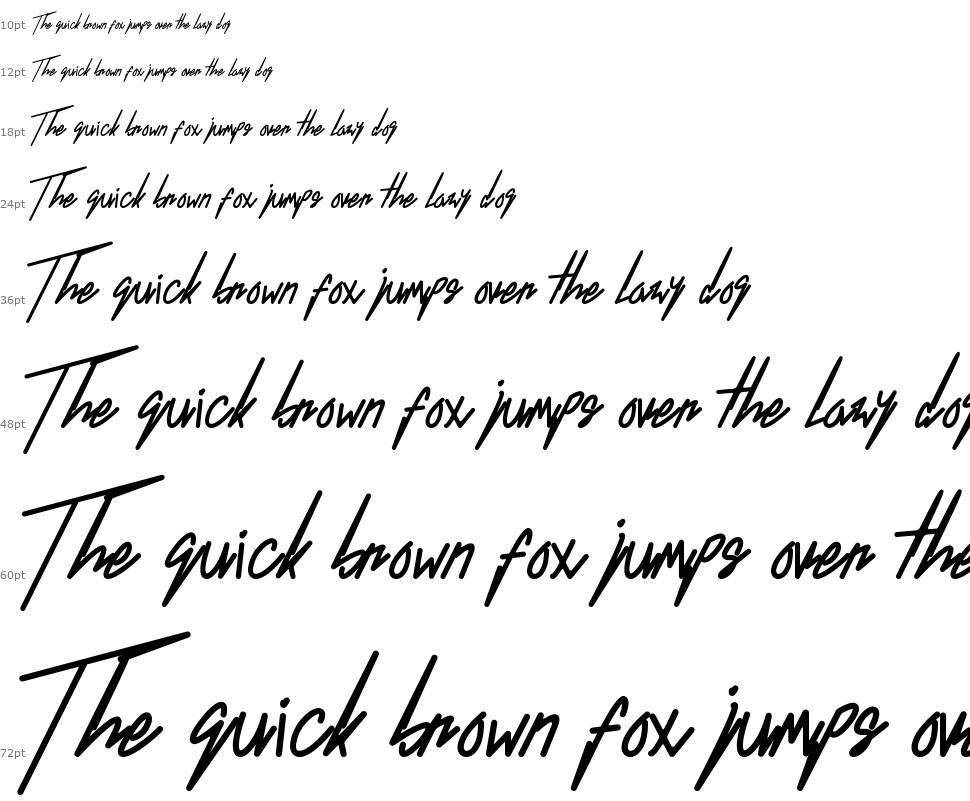 Thescound font Waterfall