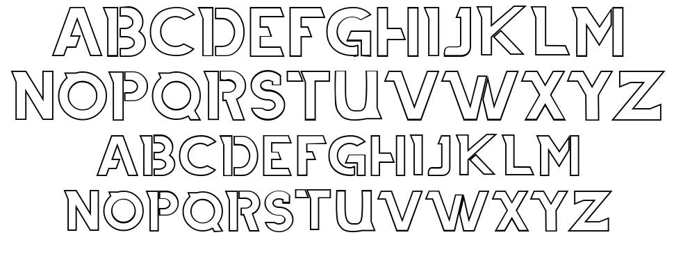 Thiaga font specimens