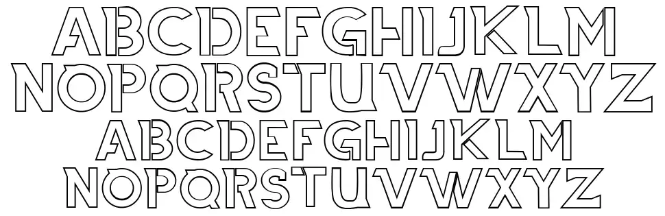 Thiaga font specimens