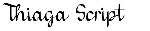Thiaga Script шрифт