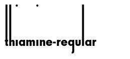 Thiamine-Regular font