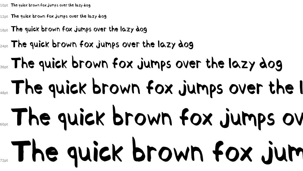 Thickedy Quick font Waterfall
