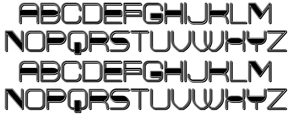 Thickened font