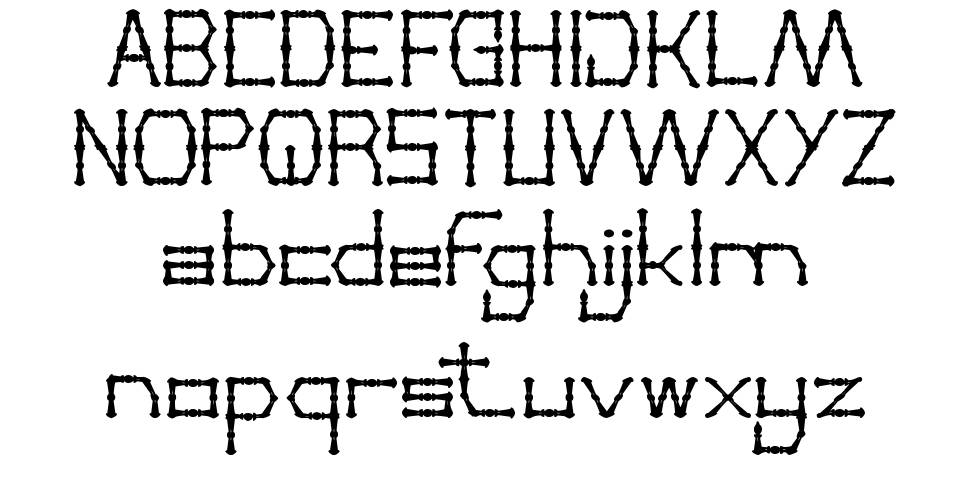 Thin Decorative 字形 标本