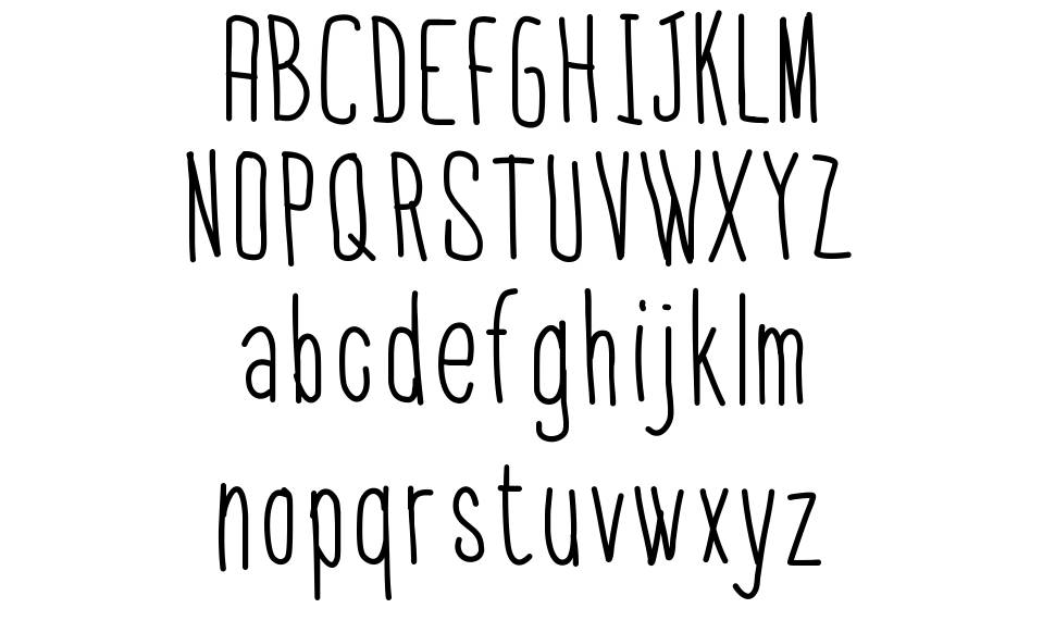Thin Font font specimens
