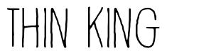 Thin king font
