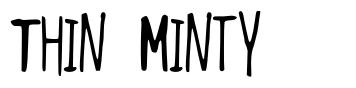 Thin Minty шрифт