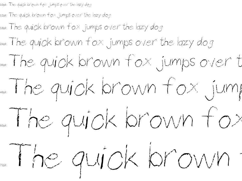 Thin Pencil Handwriting font Waterfall