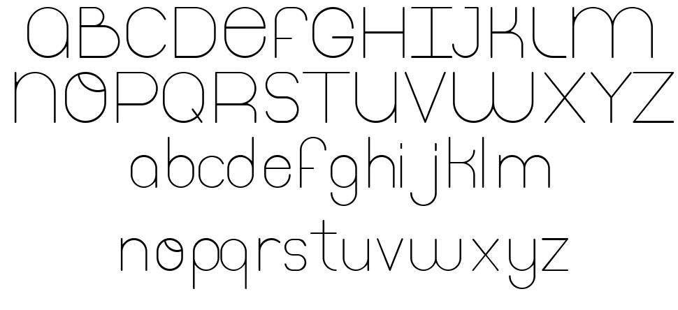 Thinfont font