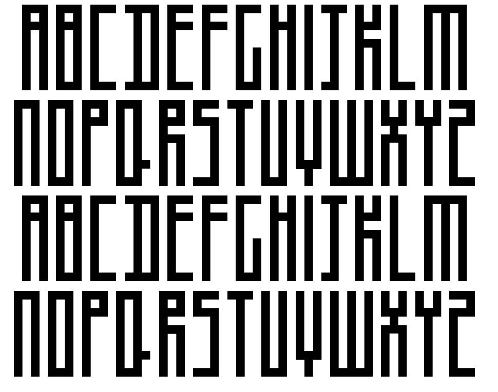 Thinman font specimens