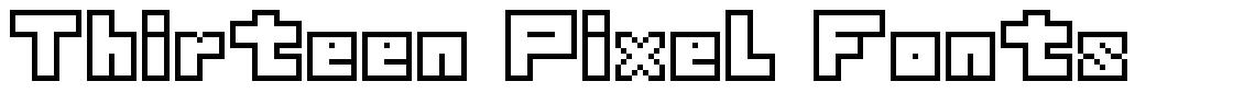 Thirteen Pixel Fonts fonte