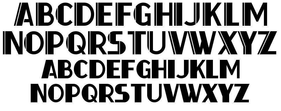 Thirty-Seven font specimens