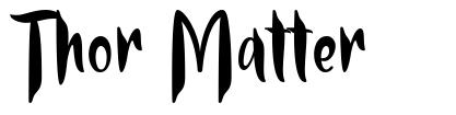 Thor Matter шрифт