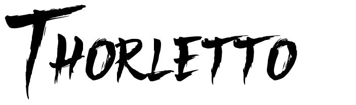 Thorletto font