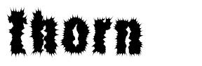 thorn font