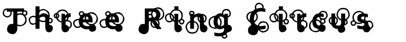 Three Ring Circus шрифт