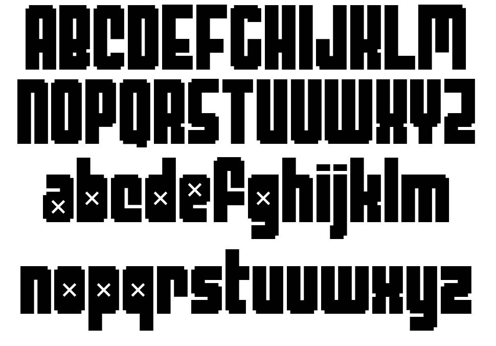 Threelambda font specimens