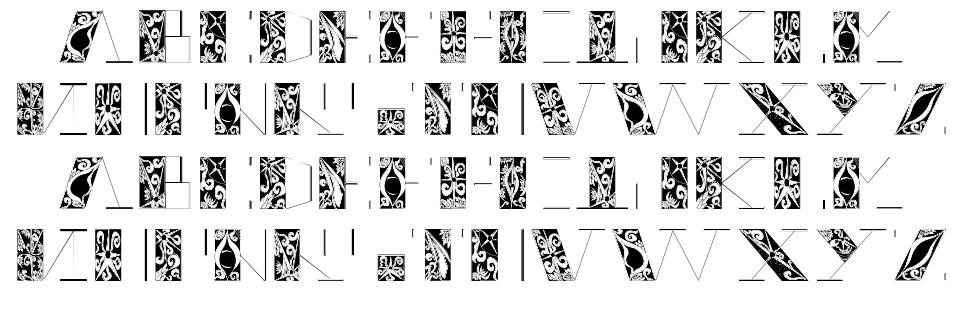 Thrigt font specimens