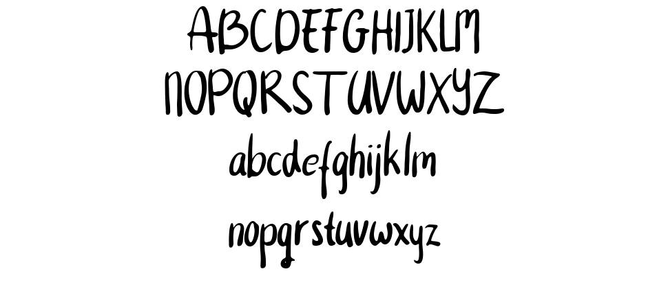 Thumbasono font Örnekler