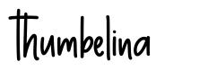 Thumbelina písmo