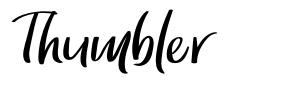 Thumbler шрифт