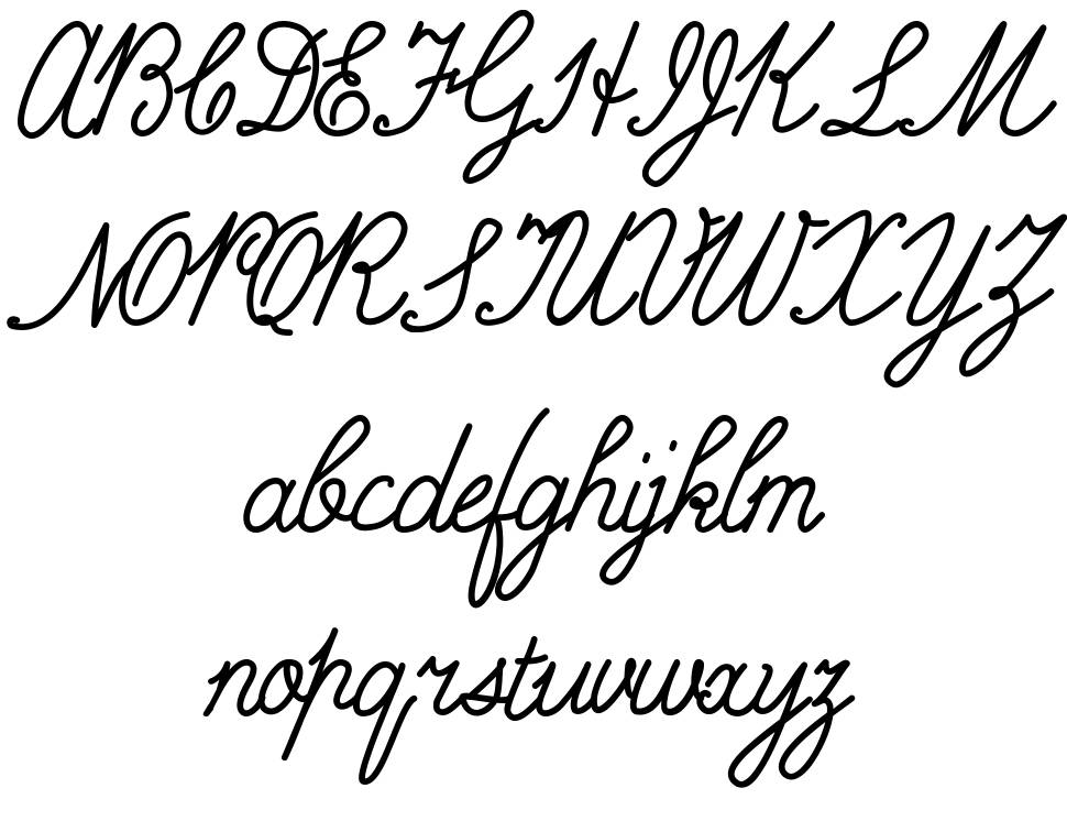 Thunaedy font specimens