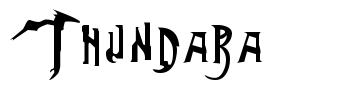 Thundara 字形