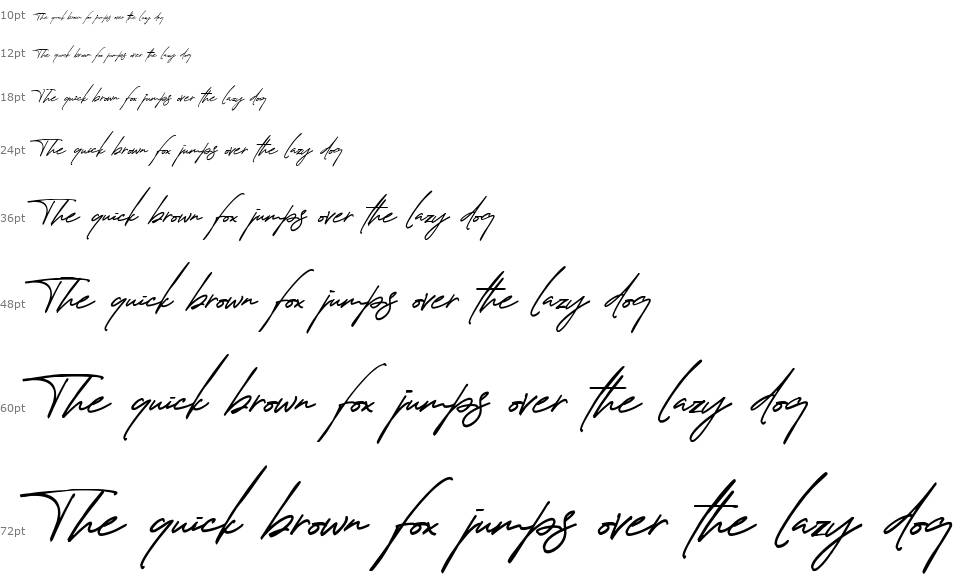 Thunder Stone Script font Şelale