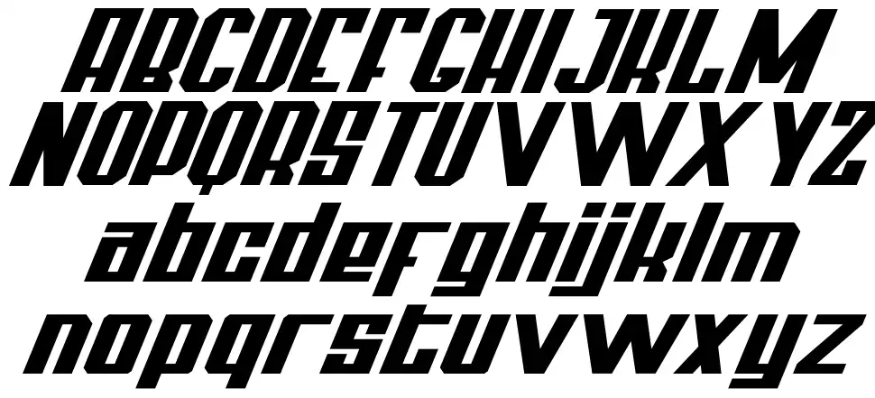 Thunderbold font specimens