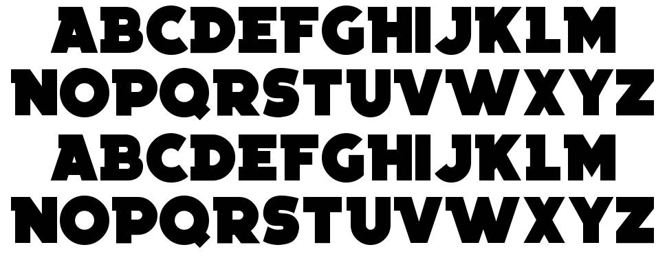 Thunderbold Serif font specimens