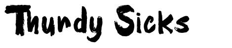 Thurdy Sicks font