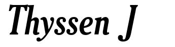 Thyssen J 字形