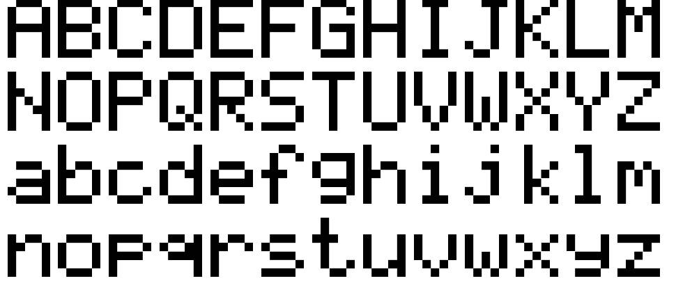 TI-83 Plus Large フォント 標本