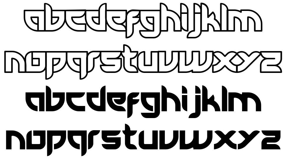 Tianrod font specimens