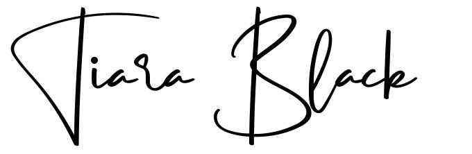 Tiara Black font