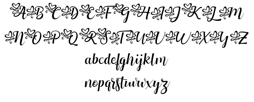Tiberias font specimens