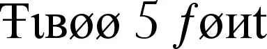 Tiboo 5 font