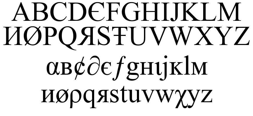 Tiboo 5 font шрифт Спецификация