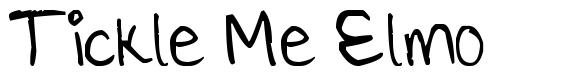 Tickle Me Elmo font