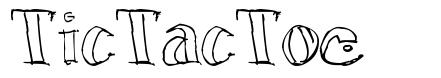 TicTacToe schriftart