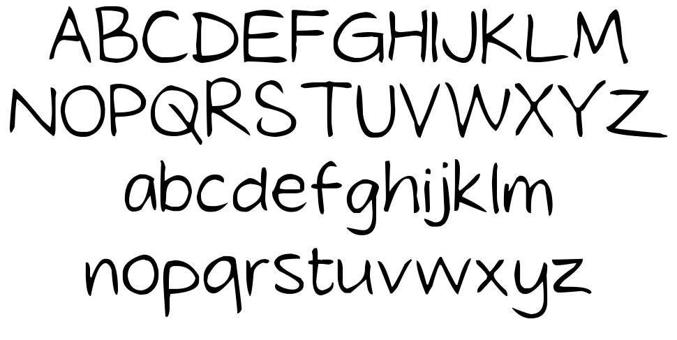 Tidy Hand font Örnekler