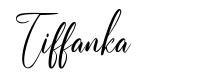 Tiffanka font